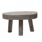 Paulownia Wood Pedestal With Grey Wash 
