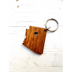 Wood Az. Keychain