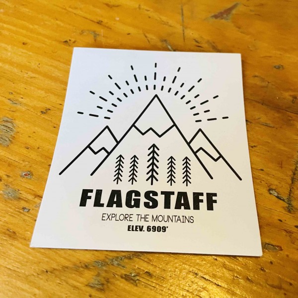 Sticker -  flagstaff explore mountain 