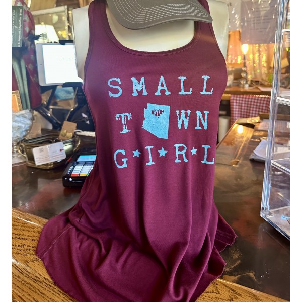 Small Town Girl Tank | Purple-Teal 